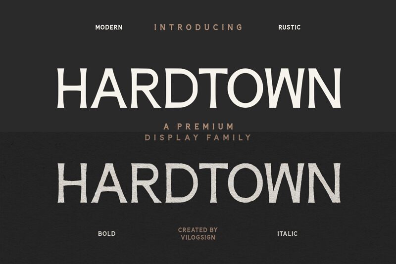 Hardtown Schriftart