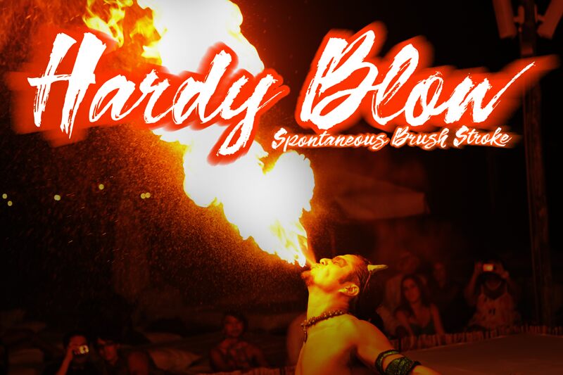 Hardy Blow Шрифт