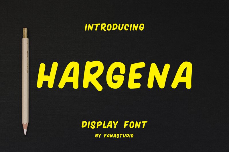 HARGENA 字体