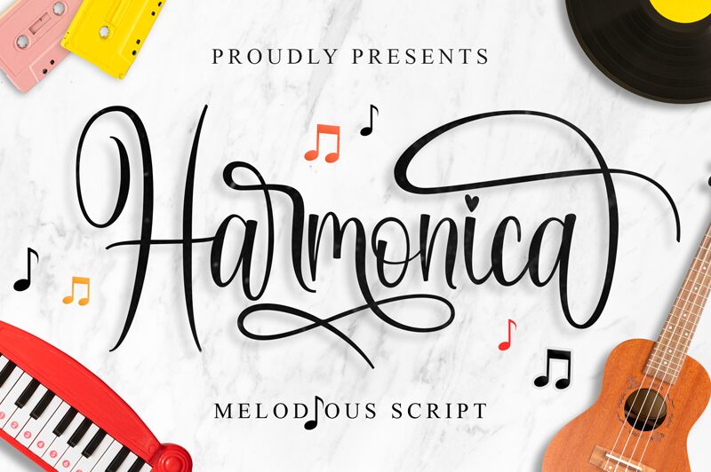 Harmonica Schriftart
