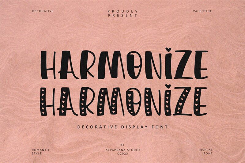 Harmonize Schriftart
