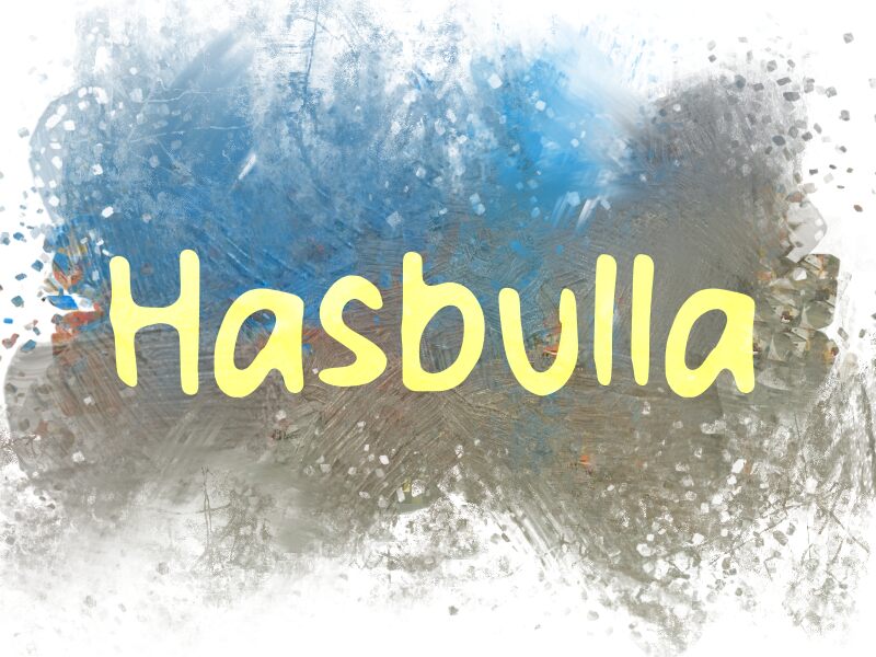 h Hasbulla Schriftart