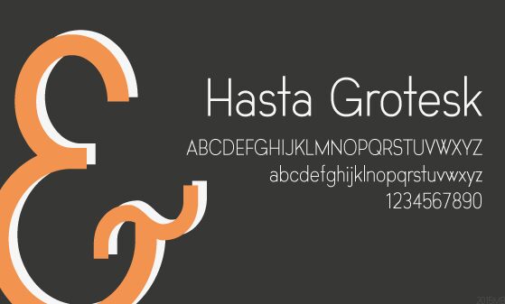 Hasta Grotesk Schriftart