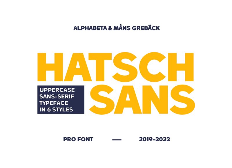 Hatsch Sans Schriftart