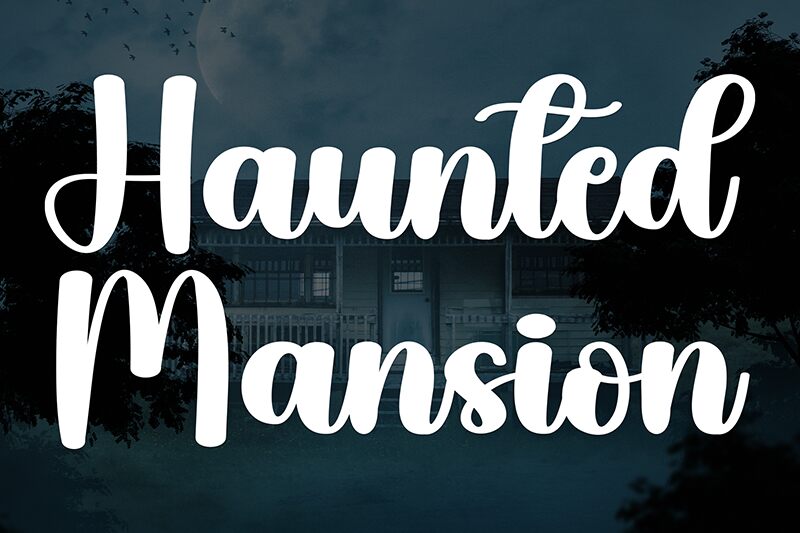 Haunted Mansion Schriftart