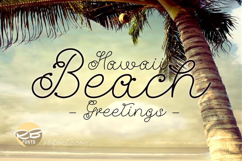 Hawaii Beach Schriftart