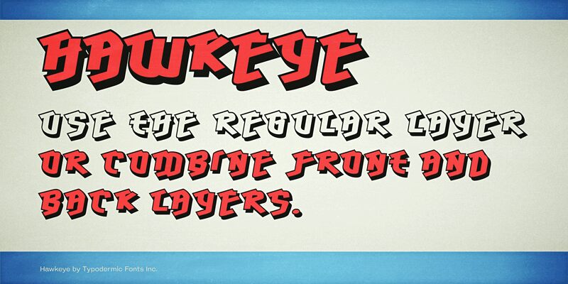 Hawkeye Schriftart