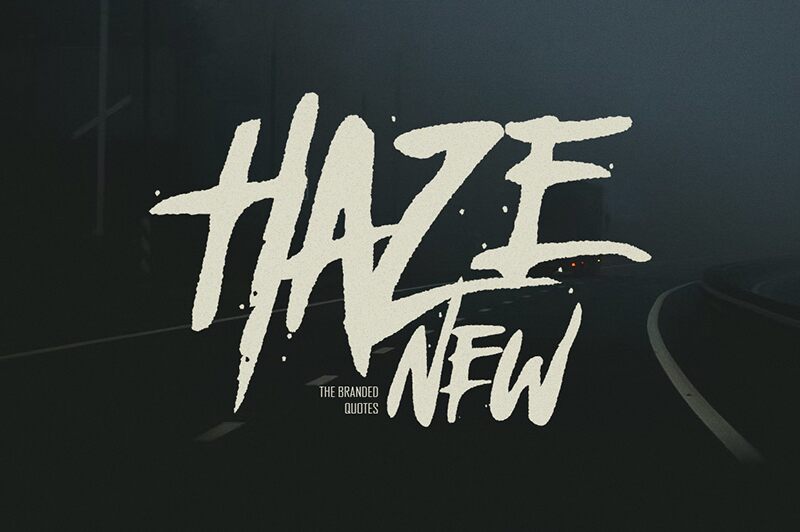 Haze New Schriftart