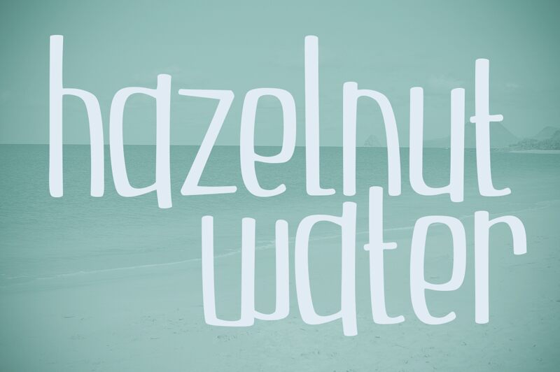 Hazelnut Water Schriftart