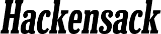 Hackensack SemiBold Italic