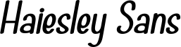 Haiesley Sans Demo Bold Italic