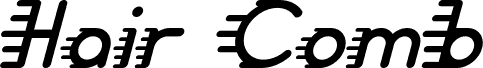 Hair Comb Demo Italic