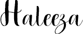 Haleeza font