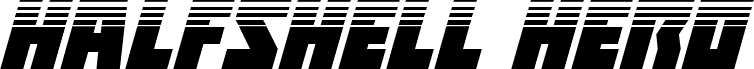 Halfshell Hero Half-Tone Italic