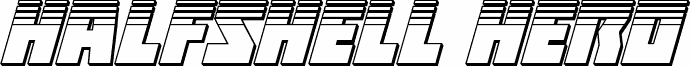 Halfshell Hero Platinum Italic