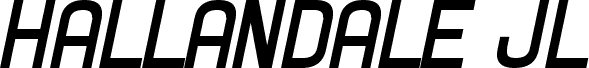 Hallandale Bold Italic JL