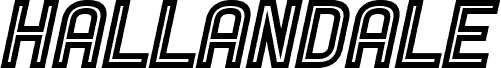 Hallandale Inline Italic JL