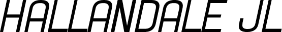 Hallandale Italic JL