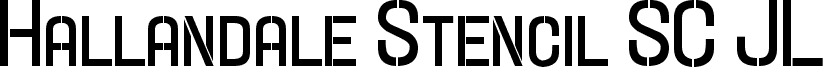 Hallandale Stencil Bold SC JL