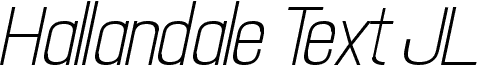 Hallandale Text Italic JL