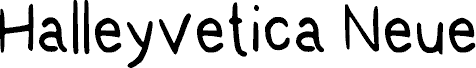 Halleyvetica Neue NBP