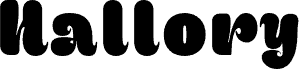 Anteprima del carattere HalloryRounded-Regular Demo