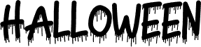 Preview of the HALLOWEEN DEMO font