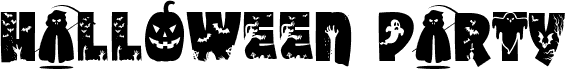 Preview of the Halloween Party font