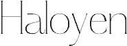 Haloyen font