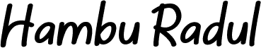 Hambu Radul Italic