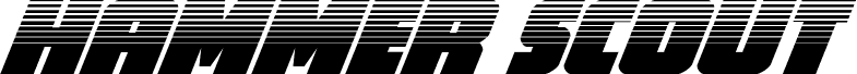 Hammer Scout Halftone Italic