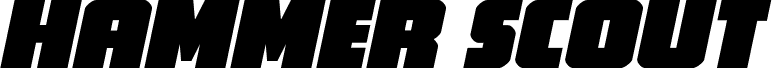 Hammer Scout Slight-Italic