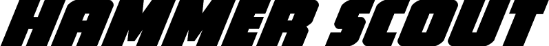 Hammer Scout Spaced Italic