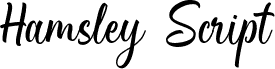 Hamsley Script Regular