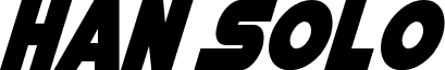 Han Solo Condensed Italic