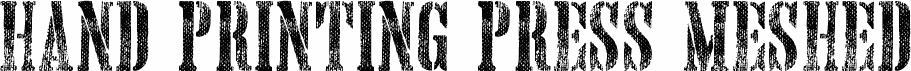Hand Printing Press Meshed_demo