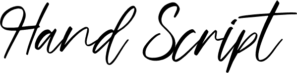 hand script font