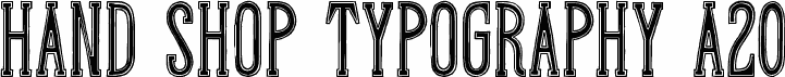 Hand Shop Typography A20_demo