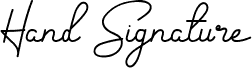 Hand Signature Demo