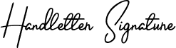 Handletter Signature