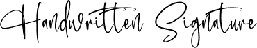 Handwritten Signature