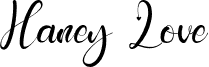 Предварительный просмотр шрифта haney love