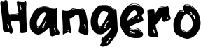Preview of the HANGERO font