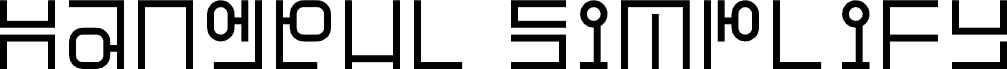 Hangeul Simplify Regular
