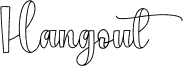 Preview of the Hangout font