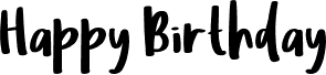 Happy birthday