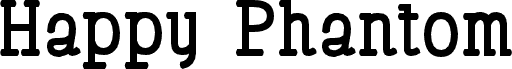 Happy Phantom Bold