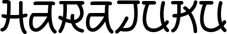 Harajuku Regular шрифт