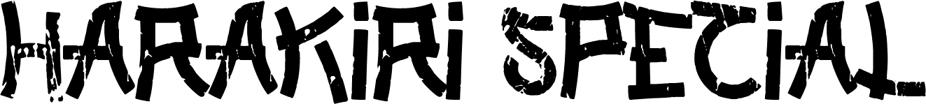 Harakiri Special font