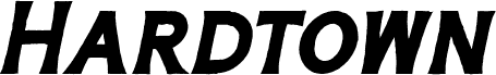 Hardtown Rust DEMO Bold Italic